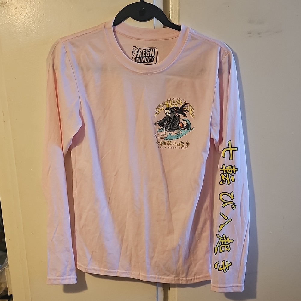 FRESH LAUNDRY Graphic T-Shirt, Long Sleeves, Women's, Size S - NWOT